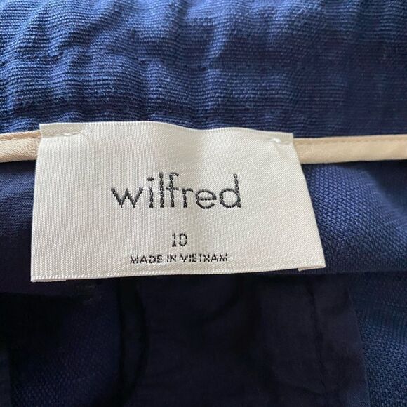 ARITZIA-WILFRED Free Allegra Short -Navy (Size:10) - Picture 5 of 6